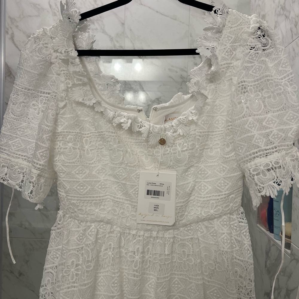 White Lace Maxi Dress Alamour The Label